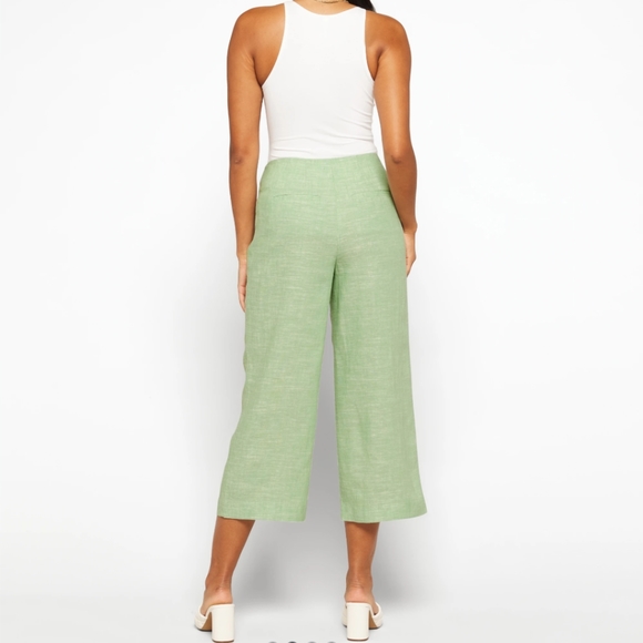 💚 Violets & Roses Green Linen Pants NWT Size M STITCH FIX - Picture 7 of 9